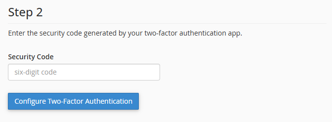 security code