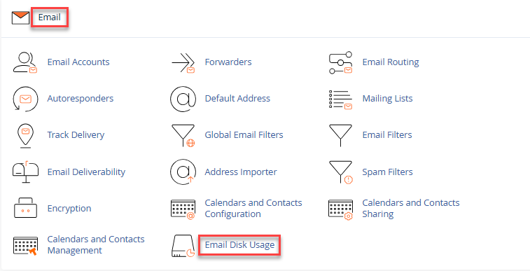 email> email disk
