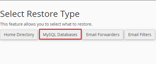 restore a database