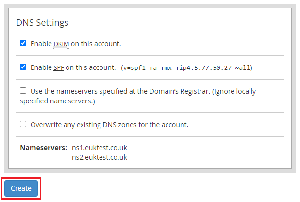 Set DNS settings