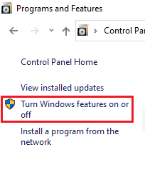 Windows feature
