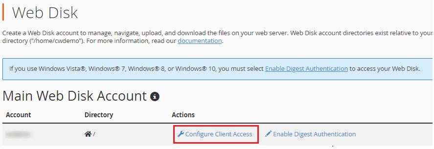 Configure Client Access