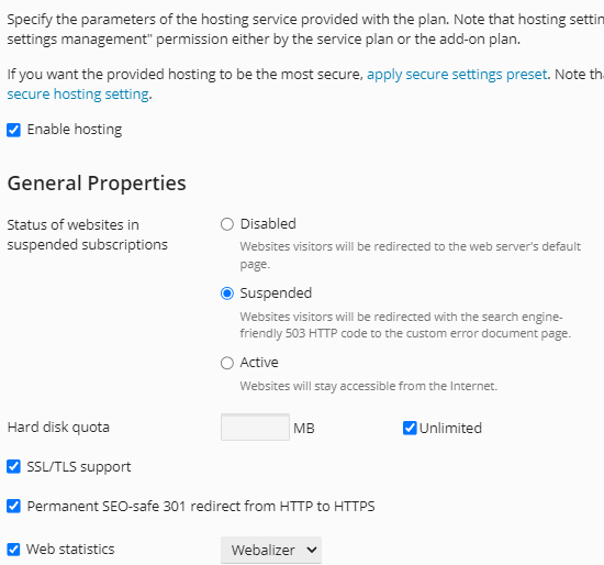 enable hosting