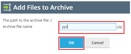 Add files to archieve