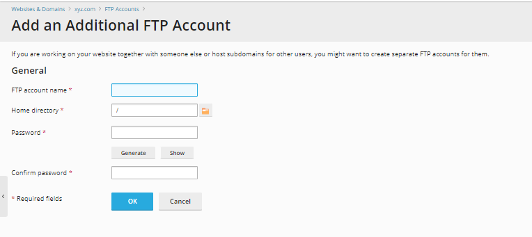 Add FTP User