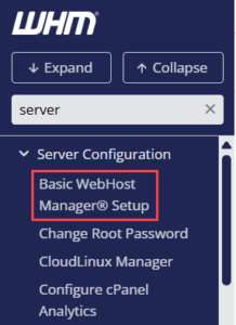 Web Host Manager