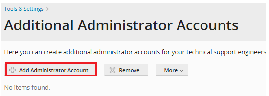 Add Administrator Account