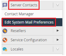 Edit Mail System Preferences