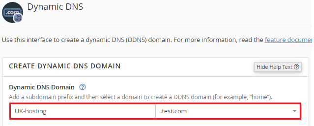 Select domain