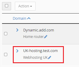 new Dynamic domain added
