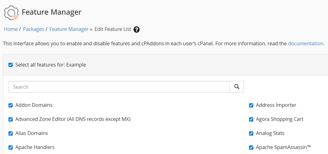 feature manager