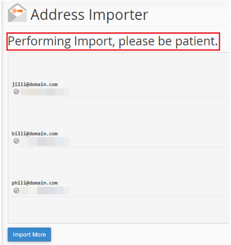 performing import