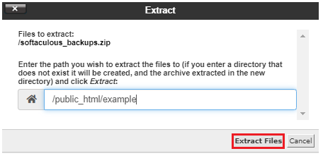 Extract the Files