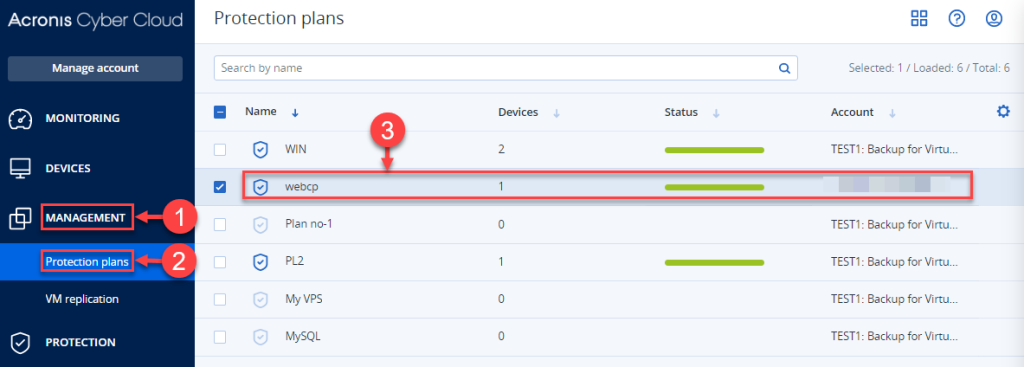 How to clone protection plan using Acronis - WHUK