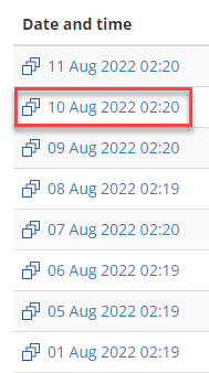 Select Date and time