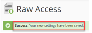 raw access