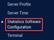 Statistics Software Configuration