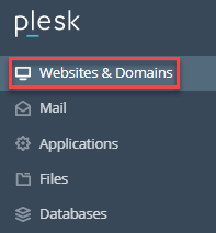 Go to 'Websites & Domains'