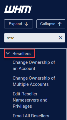 Choose the “Resellers”
