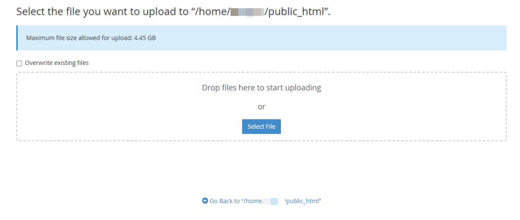 Upload HTML and CSS Files to cPanel