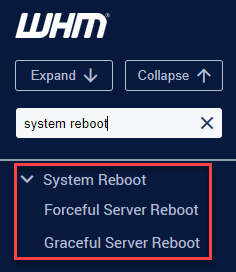 System reboot