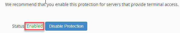 Protection Enabled