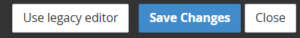 save changes