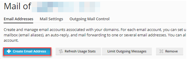 Create email Address