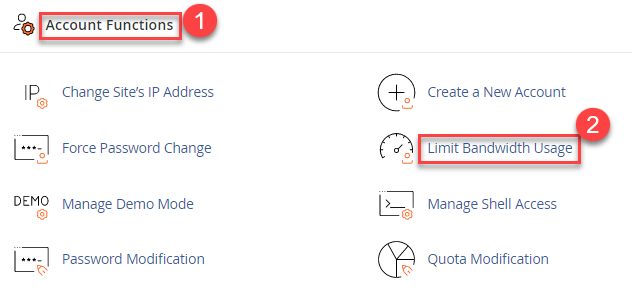 Limit Bandwidth Usage