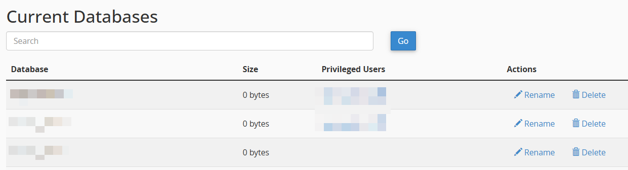 current databases