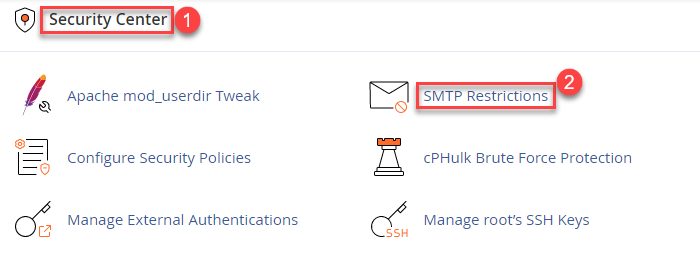 SMTP Restrictions