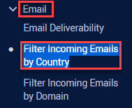 Filter Incoming Emails by Country