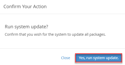 Run System Update