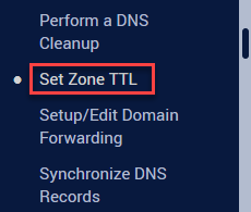 Set Zone TTL