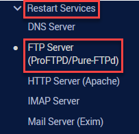 FTP server (ProFTPd/PureFTPd)