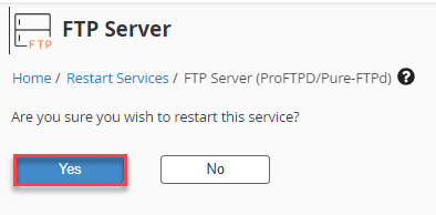restart the Server
