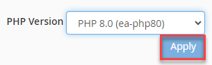 Change PHP Version 