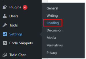 Reading Settings