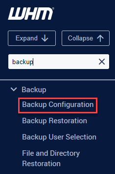 Backup Configuration