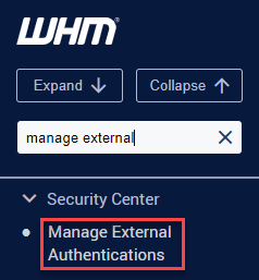 Manage External Authentications