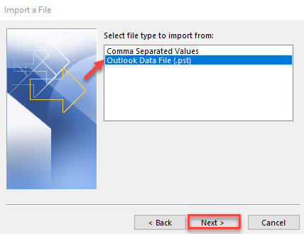 Outlook Data File (.pst)