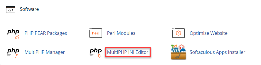 software>multiphp INI editor